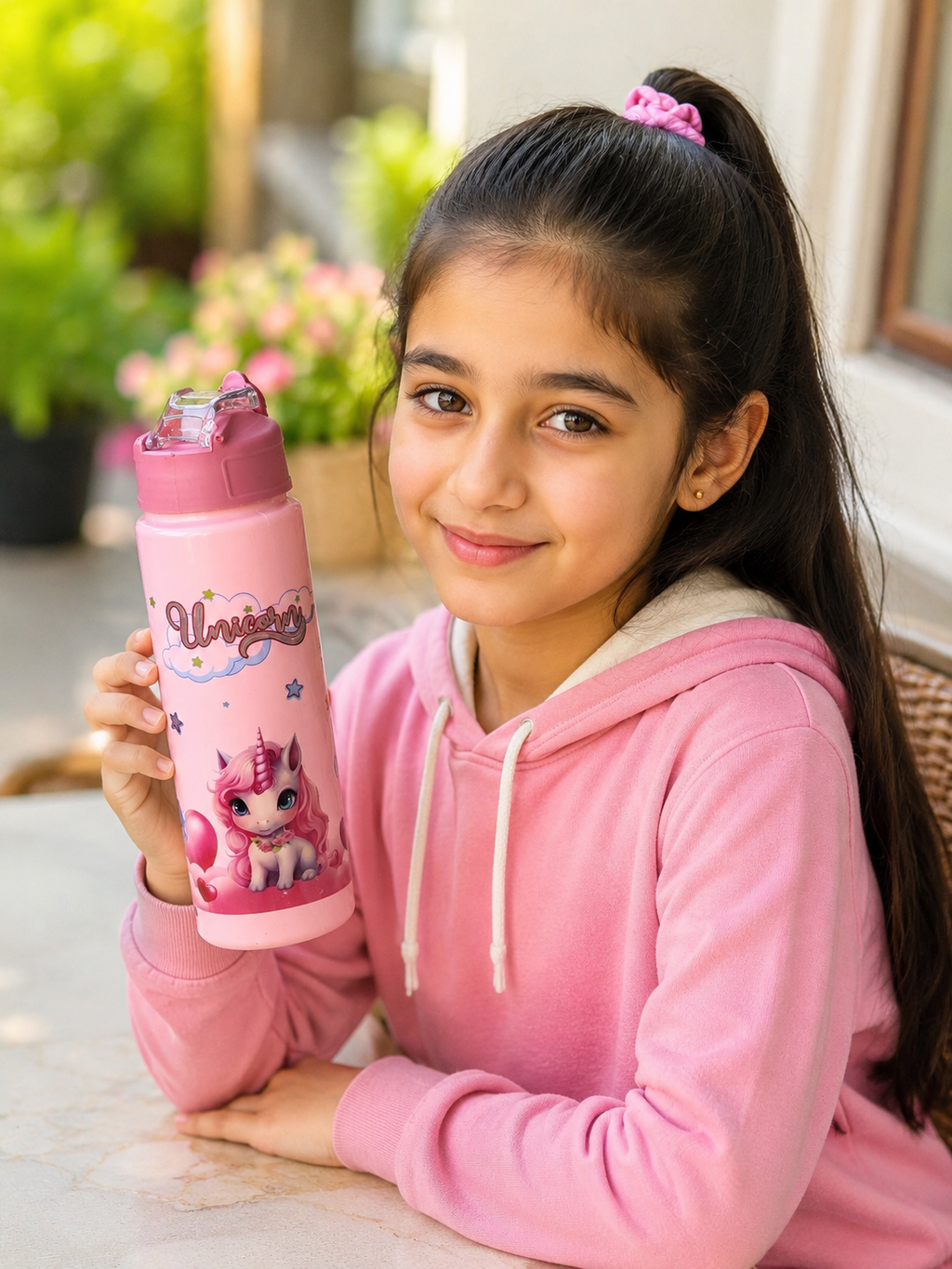 Unicorn water bottle for girls